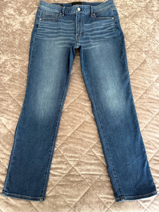 White House Black Market Denim - White House Black Market Women's Dark Blue mid rise slim straight jeans. Size 12
